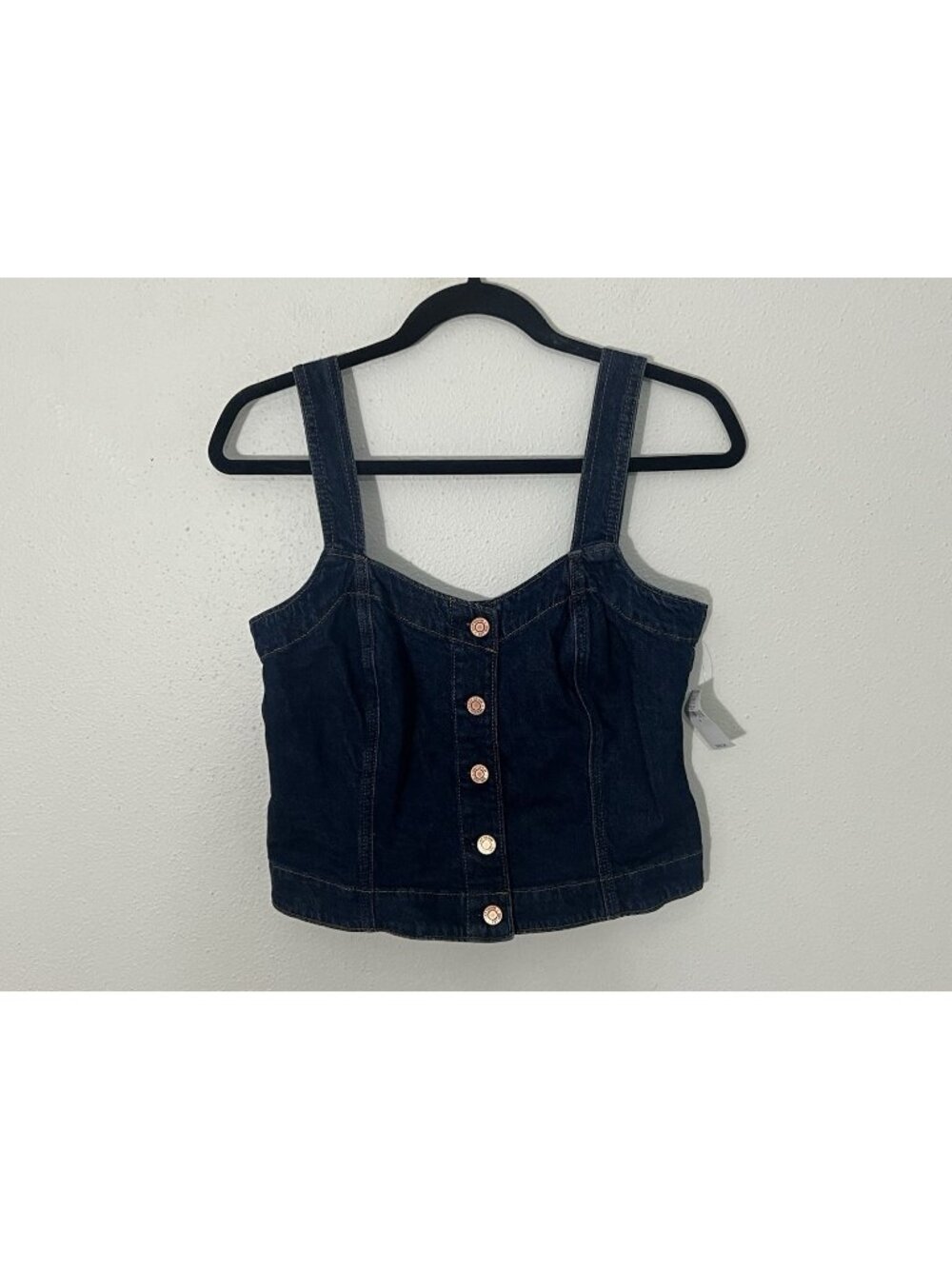 NWT Gap Denim Button Up Corset Tank Size Small